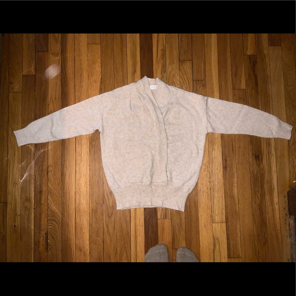 ASTR the label XS faux wrap sweater. Oatmeal